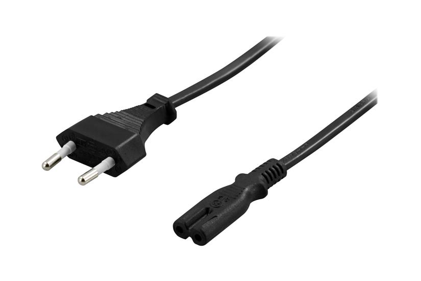 Deltaco Strømkabel Europlug Til Power Iec 60320 C7 50 Cm