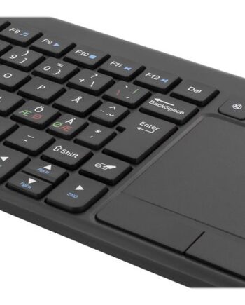 Deltaco Tb-504 Tastatur Med Touchpad Pan Nordic Sort Indgangsudstyr