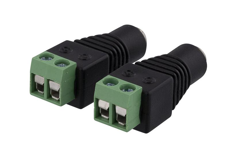 Deltaco Tbl-1004 Stikadapter Pins Terminalblok Til Dc Jackstik Mm