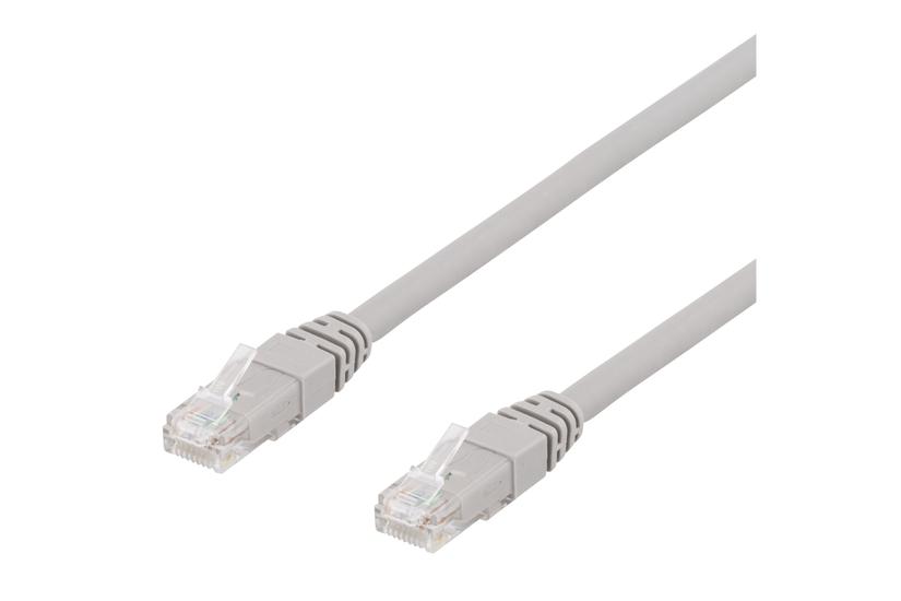 Deltaco Tp-60au Patchkabel 50 Cm Grå