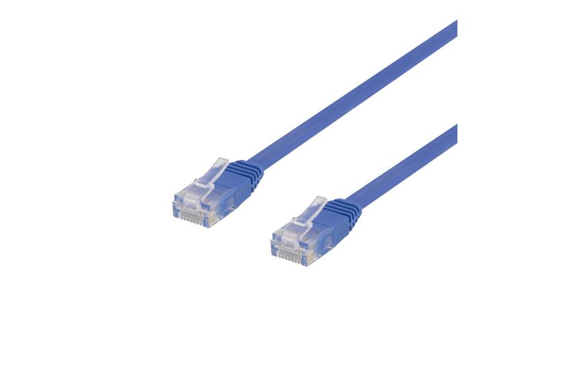 Deltaco Tp-611b-fl Patchkabel Blå