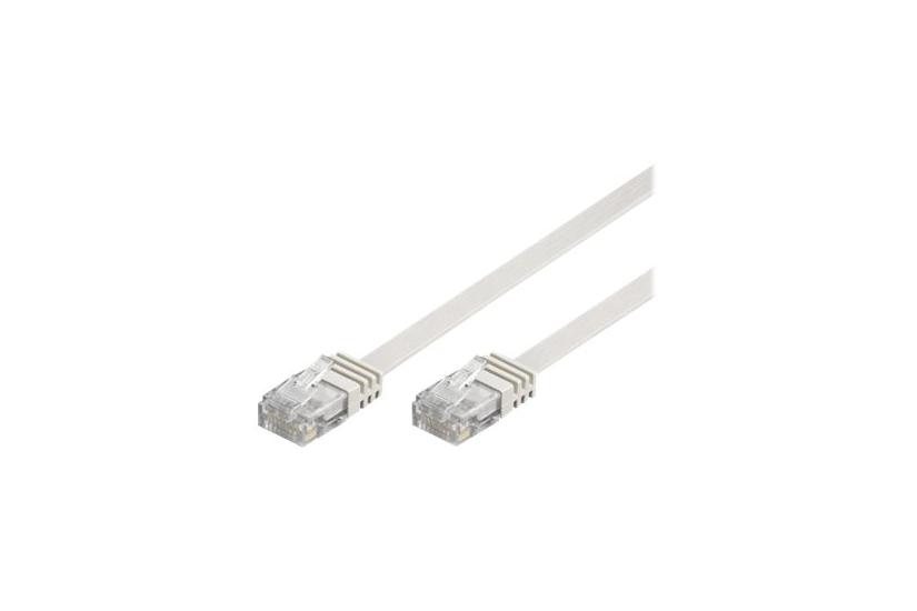 Deltaco Tp-61v-fl Patchkabel Hvid