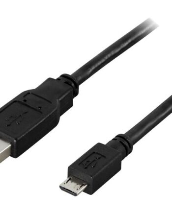 Deltaco Usb     Til Micro Usb Type         Sort