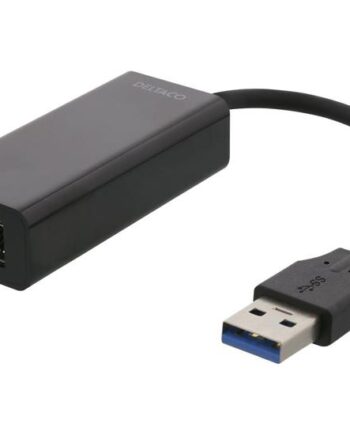 Deltaco Usb     Til Rj45       Sort