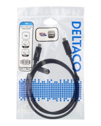 Deltaco Usb Type-  Kabel 24 Pin Usb-  Til 24 Pin Usb-