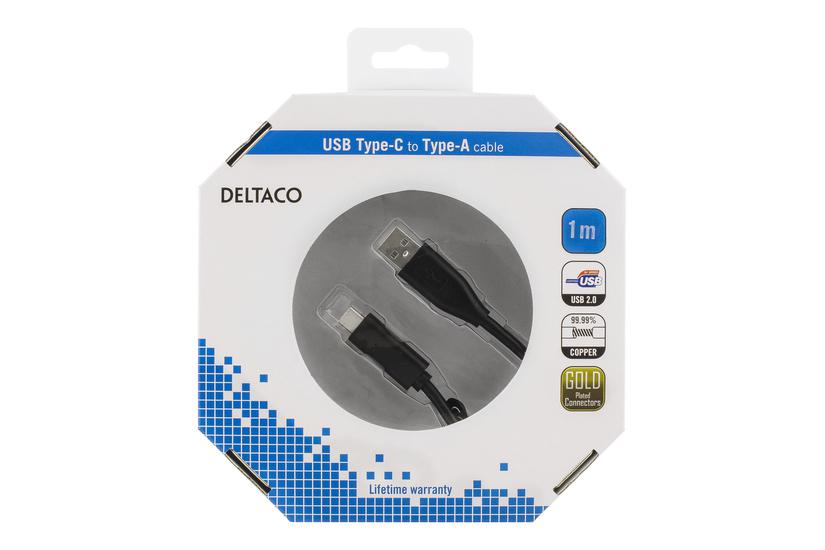 Deltaco Usb Type-  Kabel Usb Til 24 Pin Usb-