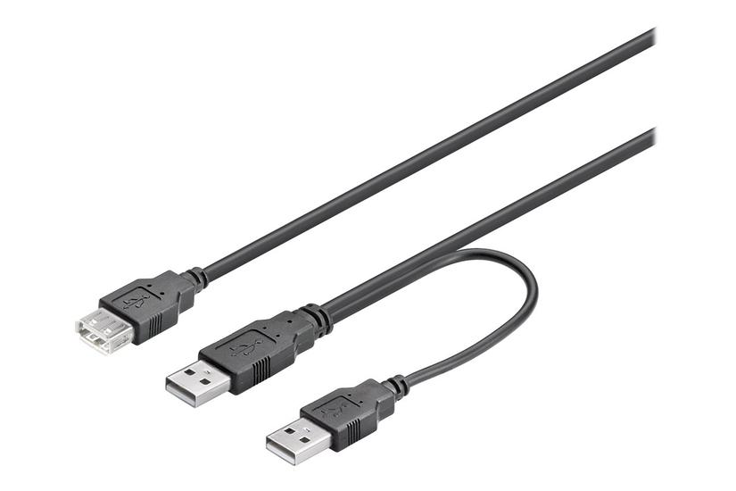 Deltaco Usb2-16 Usb-kabel Usb Til Usb 30 Cm
