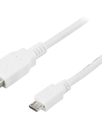 Deltaco Usb-299w Usb-kabel Usb Til Micro-usb Type   25 Cm