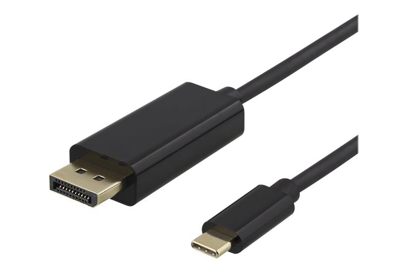 Deltaco Usb- Til Displayport Sort