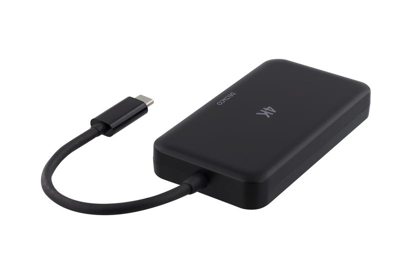 Deltaco Usb- Til Hdmi Dvi Displayport Vga Sort