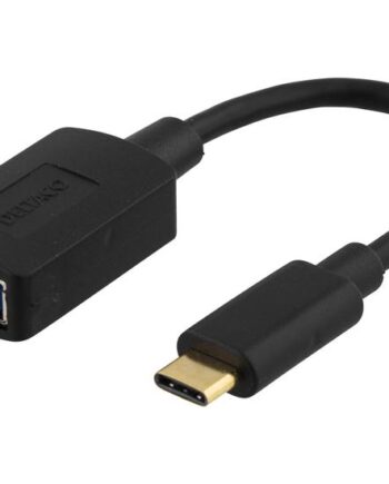 Deltaco Usb-  Til Usb Type         15   Sort