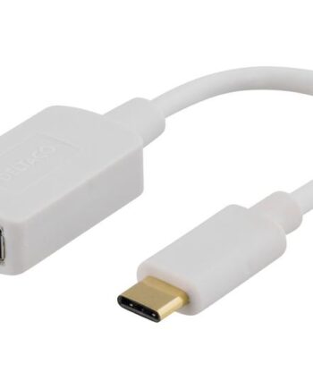 Deltaco Usbc-1205 Usb-  Adapter Usb Type   Til 24 Pin Usb-  15 Cm