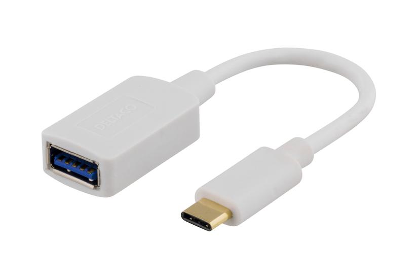 Deltaco Usbc-1205 Usb- Adapter Usb Type Til 24 Pin Usb- 15 Cm