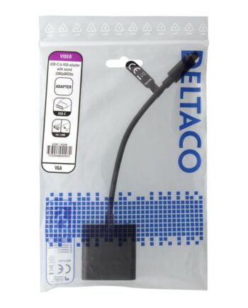 Deltaco Usbc-vga6 Videoadapter Vga   Usb 10 Cm
