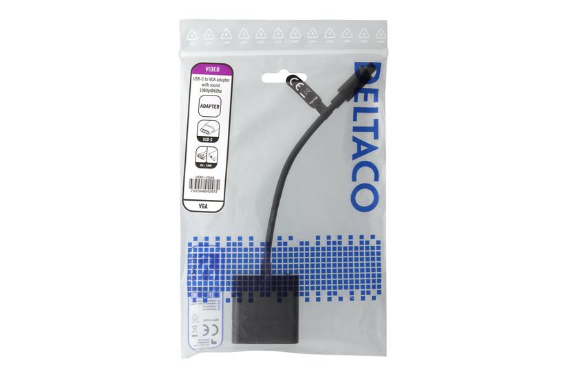 Deltaco Usbc-vga6 Videoadapter Vga Usb 10 Cm