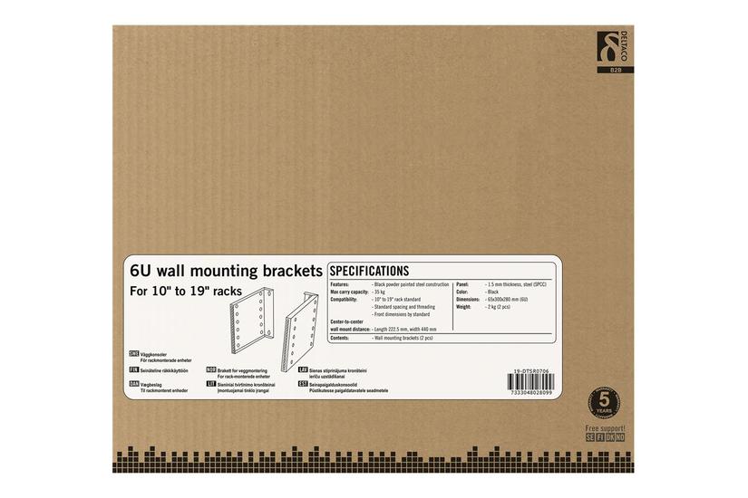 Deltaco 19-dtsr0706 Konsol For Rack 6u