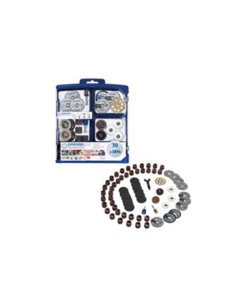 Dremel Ez Speedclic Sc725 Multiværktøjs Tilbehørssæt For Plastik  Metalrør  Rustfrit Stål  Krydsfiner  Blødtræ  Hardwood  Blødt Metal 70 Stykker
