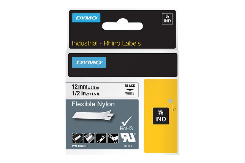 Dymo Ind Fleksibel Mærkattape Kassette Rulle Cm