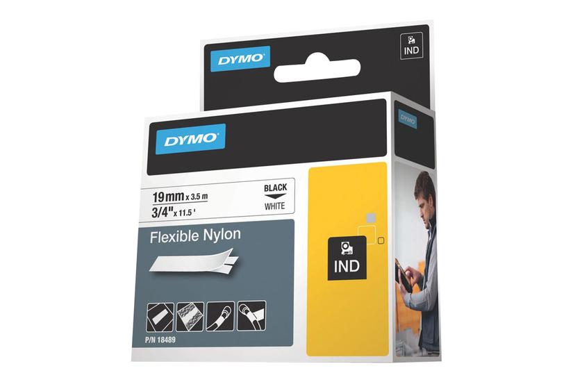 Dymo Ind Fleksibel Mærkattape Kassette Rulle Cm