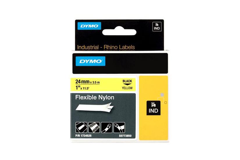 Dymo Rhinopro Flexible Nylon Fleksibel Tape Kassette Roll Cm