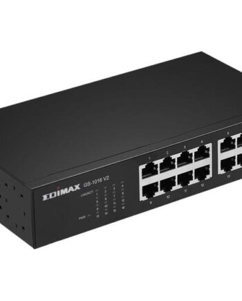 Edimax Gs-1016 V2 Switch 16 Porte Monterbar På Stativ