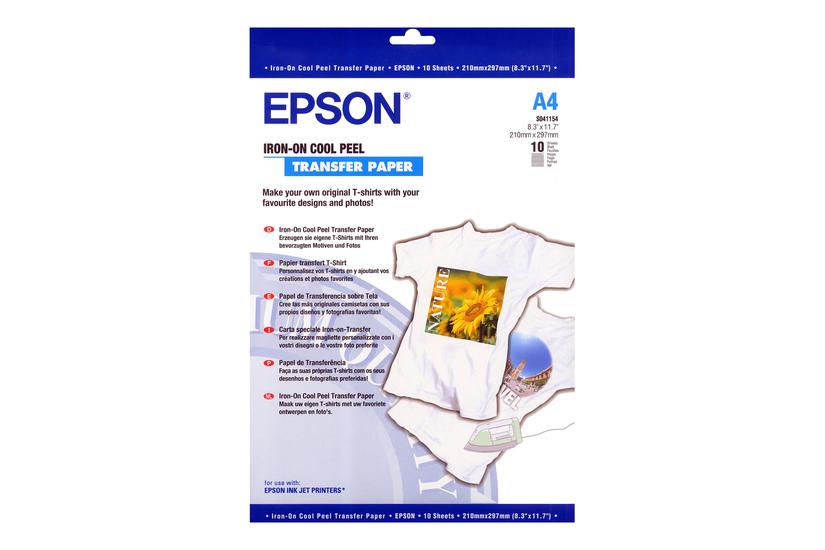 Epson Cool Peel -shirt Mønsteroverførsler 10 Stk A4