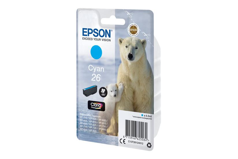 Epson 26 Cyan Original Blækpatron