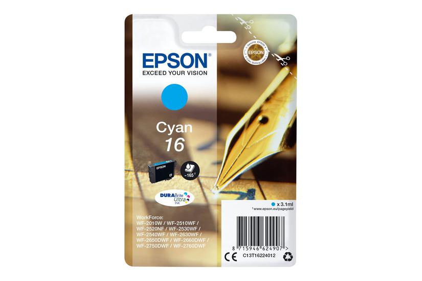 Epson 16 Cyan Original Blækpatron