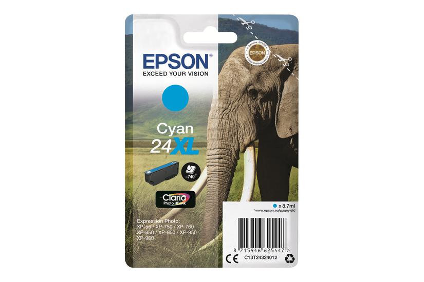 Epson 24 Cyan Original Blækpatron