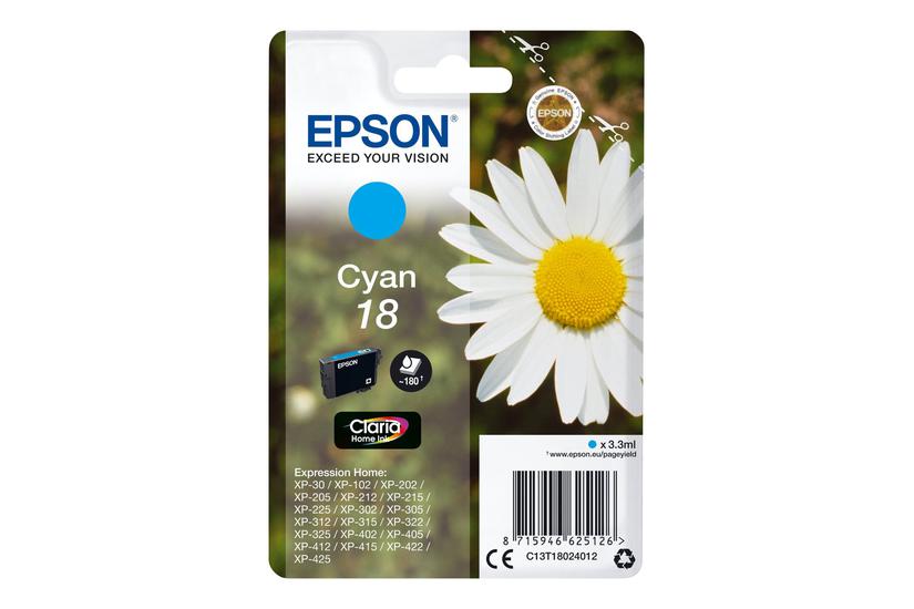 Epson 18 Cyan Original Blækpatron