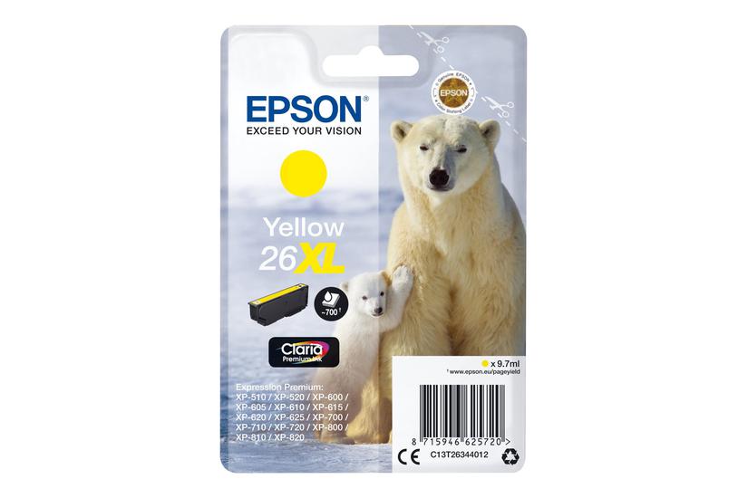 Epson 26 Gul Original Blækpatron