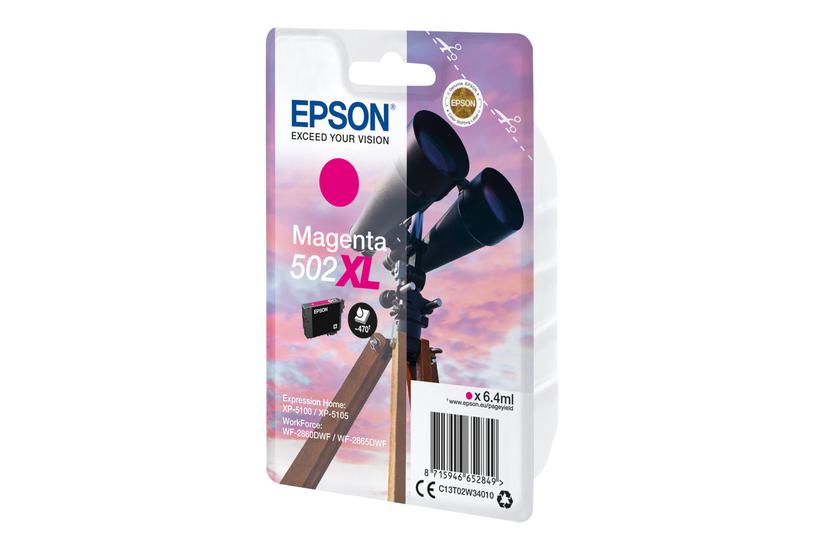 Epson 502 Høj Kapacitet Magenta Original Blækpatron