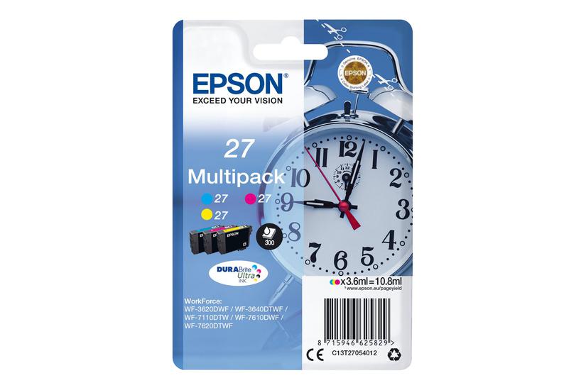 Epson 27 Multi-pack Pakker Gul Cyan Magenta Original Blækpatron