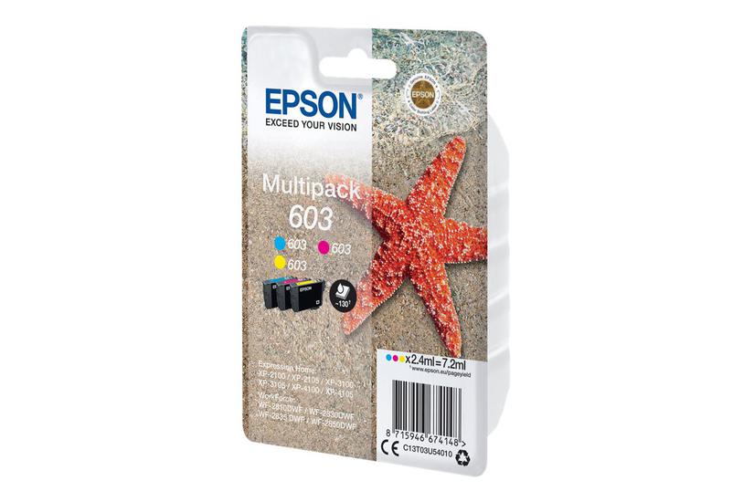 Epson 603 Multipack Pakker Gul Cyan Magenta Original Blækpatron