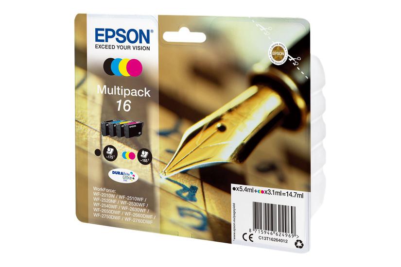 Epson 16 Multipack Pakker Sort Gul Cyan Magenta Original Blækpatron
