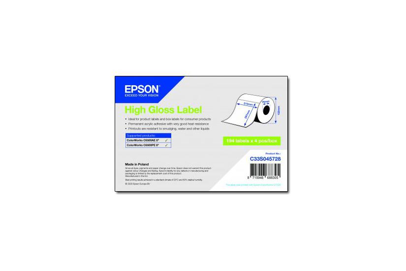 Epson Pressestempel Skæreetikette Høj-skinnende 776 Etikette A4