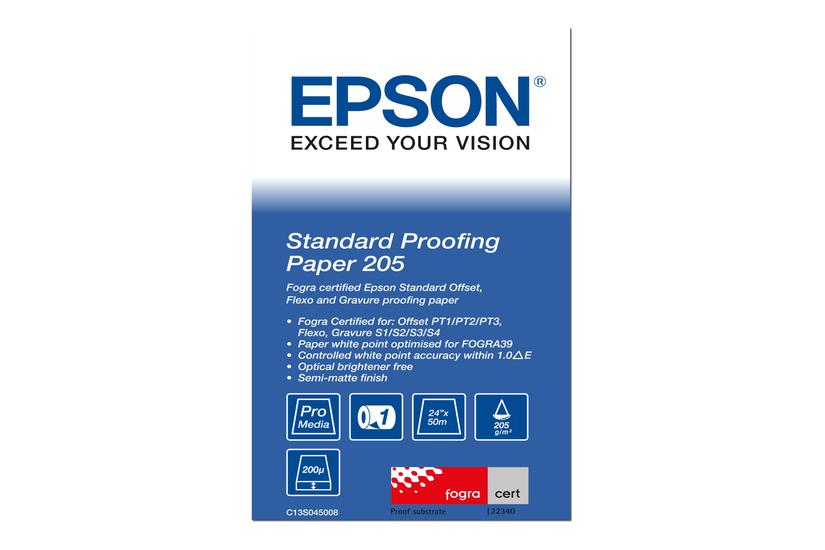 Epson Proofing Paper Standard Korrekturpapir Rulle Rulle A1 61 Cm 50