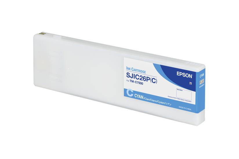 Epson Sjic26p Cyan Original Blækpatron