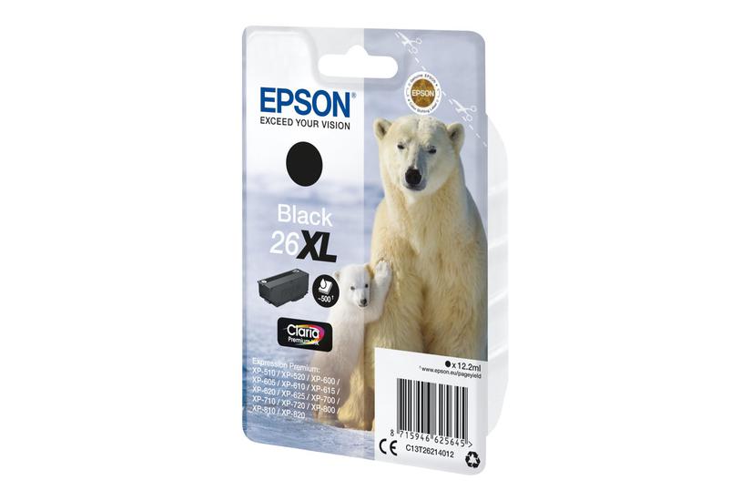 Epson 26 Sort Original Blækpatron