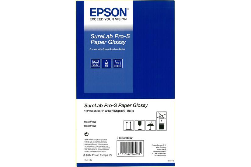 Epson Surelab Pro- Paper Glossy Papir Skinnende Rulle Rulle 15 Cm 65 252