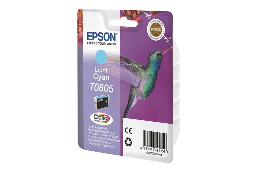 Epson T0805 Lys Cyan Original Blækpatron