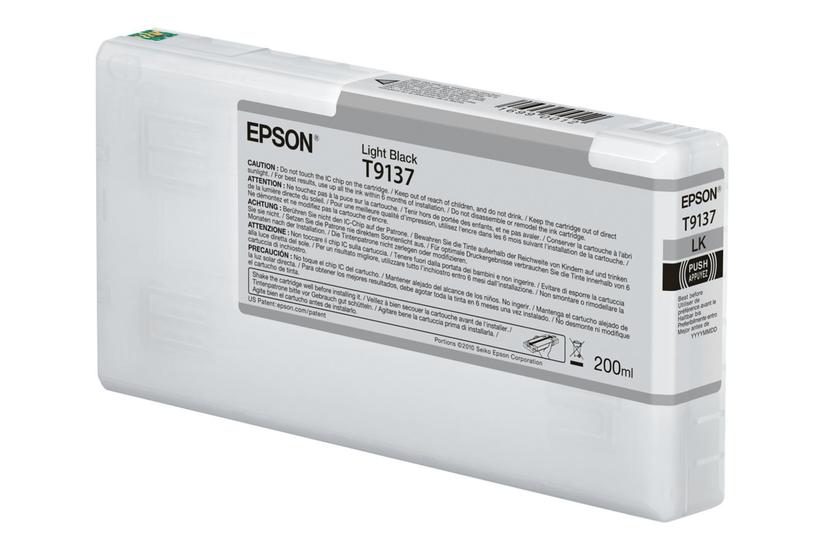 Epson T9137 Lys Sort Original Blækpatron