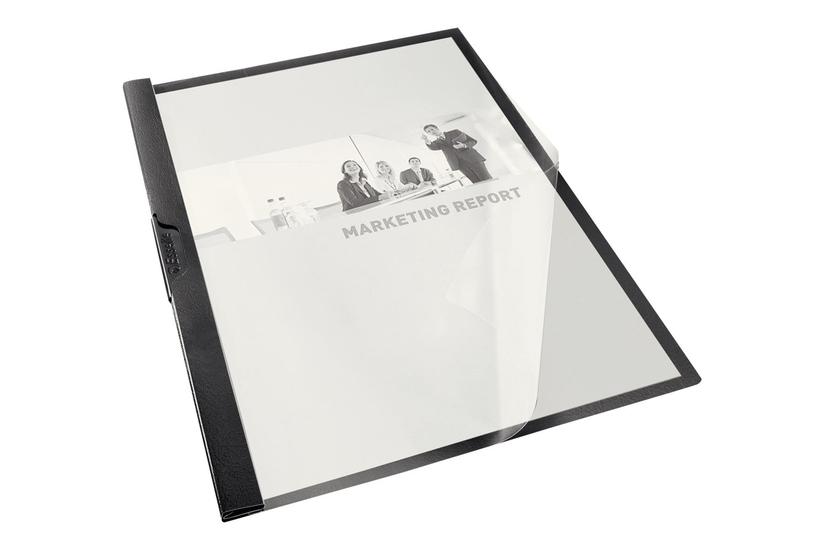 Esselte Vivida Klemmefil For A4 Kapacitet: 25 Ark Sort Med Transparent Omslag