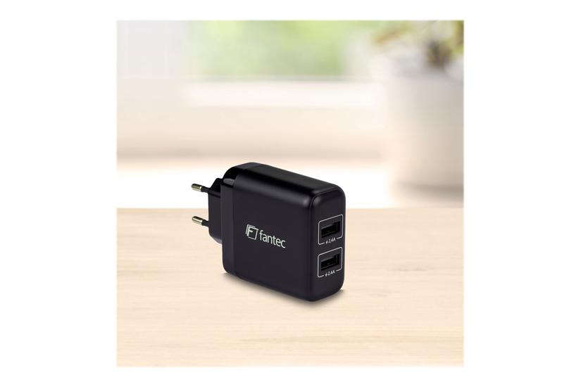 Fantec Sc-a224 Strømforsyningsadapter Usb 24 Watt