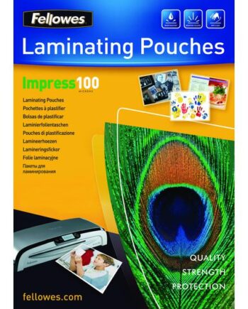 Fellowes Laminating Pouches 100-pakke 216   303 Mm Laminerings Poser
