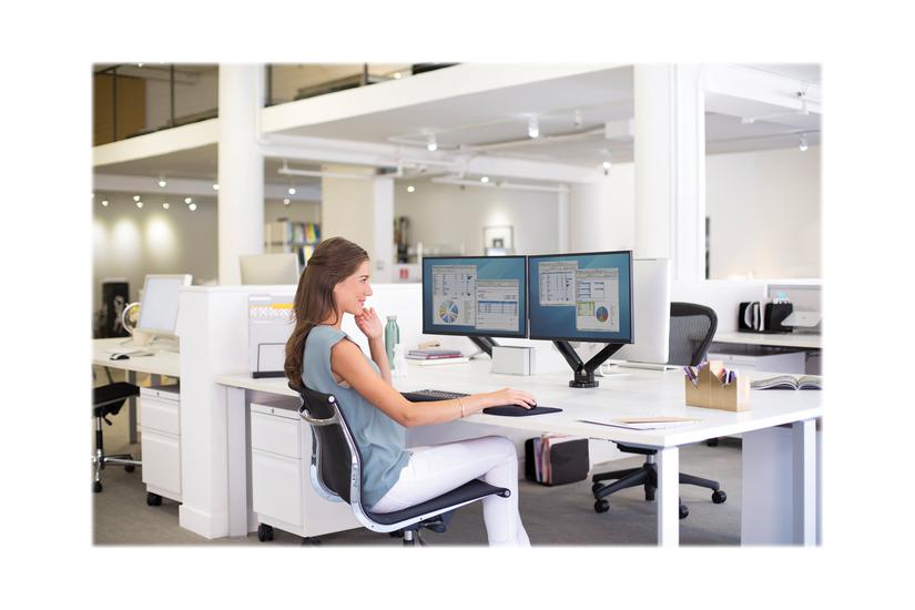 Fellowes Platinum Series Dual Monitor Arm Monteringssæt Justerbar Arm For Skærme Sort