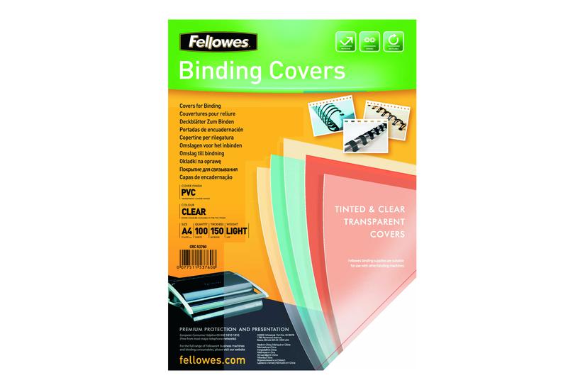Fellowes Superclear Pvc 100 Stk Pvc-indbindingsomslag
