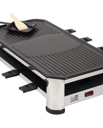 Fritel Rg 2170 Raclette Grill Rustfrit Stålkrom Sort