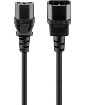 Goobay Forlængerkabel Til Strøm Iec 60320 C14 Til Power Iec 60320 C13 50 Cm