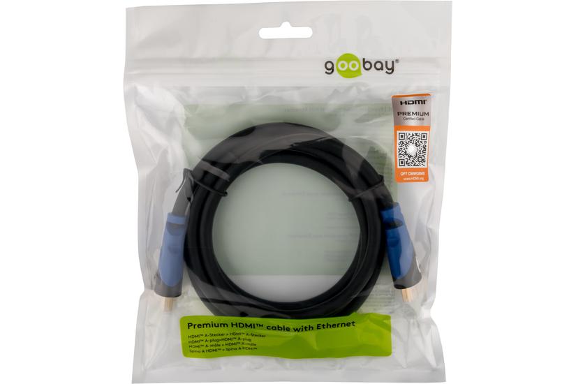 Goobay Premium High Speed Hdmi-kabel Med Ethernet 50 Cm